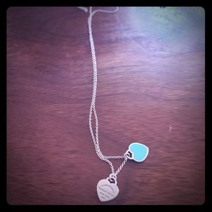 Tiffany double tag necklace